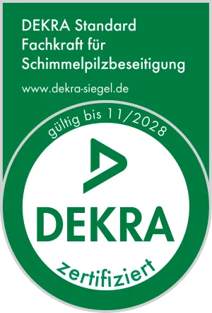 DEKRA-Siegel Fachkraft für Schimmelpilzbeseitigung